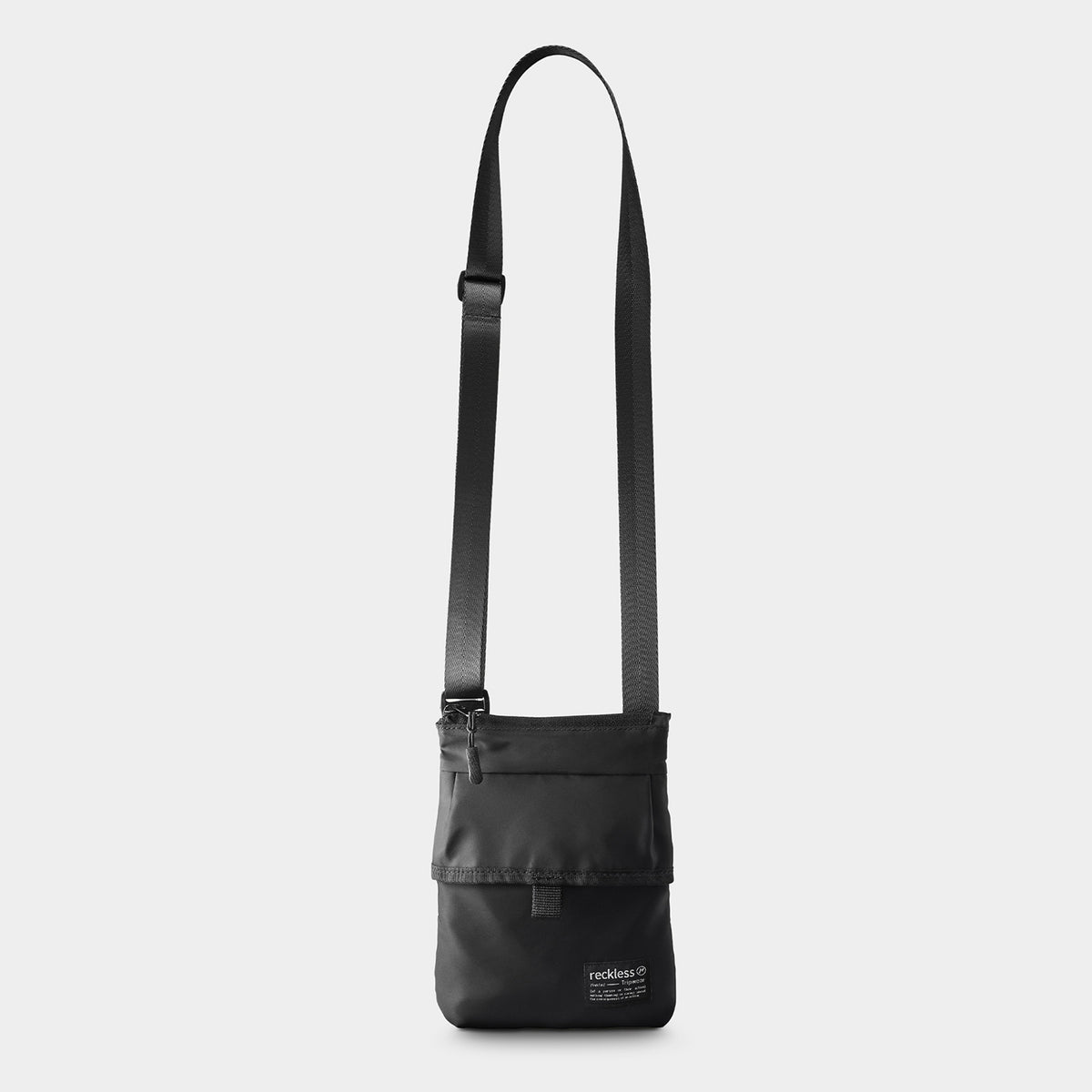 Nylon Crossbody Bag · Black · RecklessPh